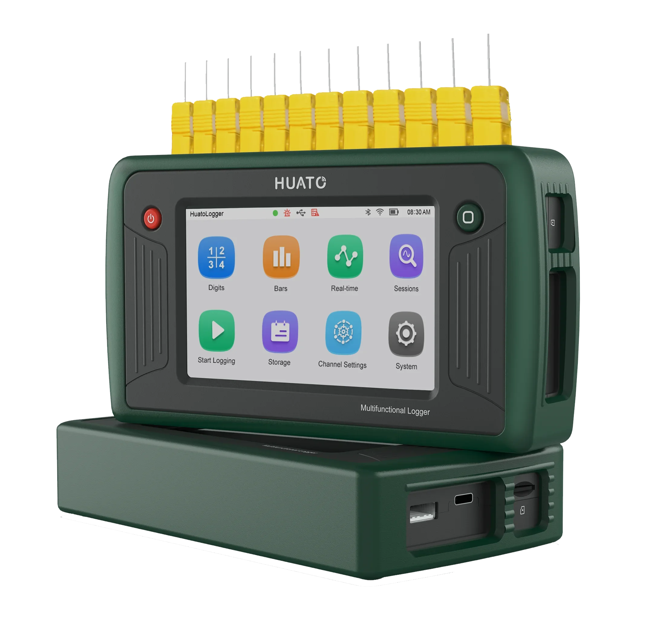 

Semiconductor industrial temperature measuring recorder Bar chart showing temperature recorder 16 channel data recorder2025