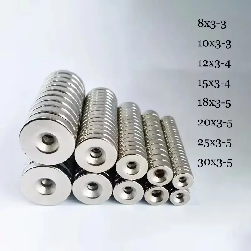New Strong Magnets Countersunk Round NdFeB Powerful Rare Earth Permanent Neodymium Magnet Fridge Magnets For DIY