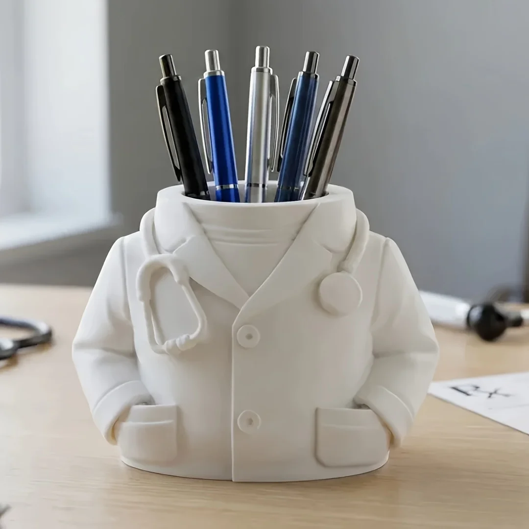 2026 Doctor Pen Holder Desktop Organizer Creative Gift for Clinic Office Home Ideal for Medical Professionals Desk Decoration