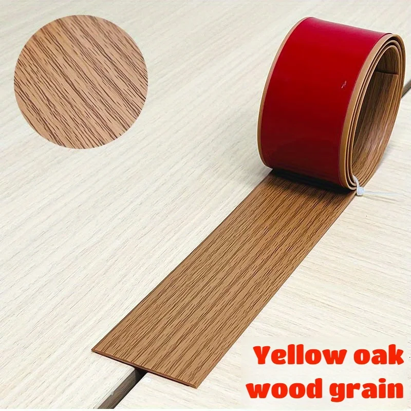 A Roll of PVC Self-Adhesive Flat Strip with Multiple Specifications, Suitable for Transition of Floor, Door Seam and Carpet Edge