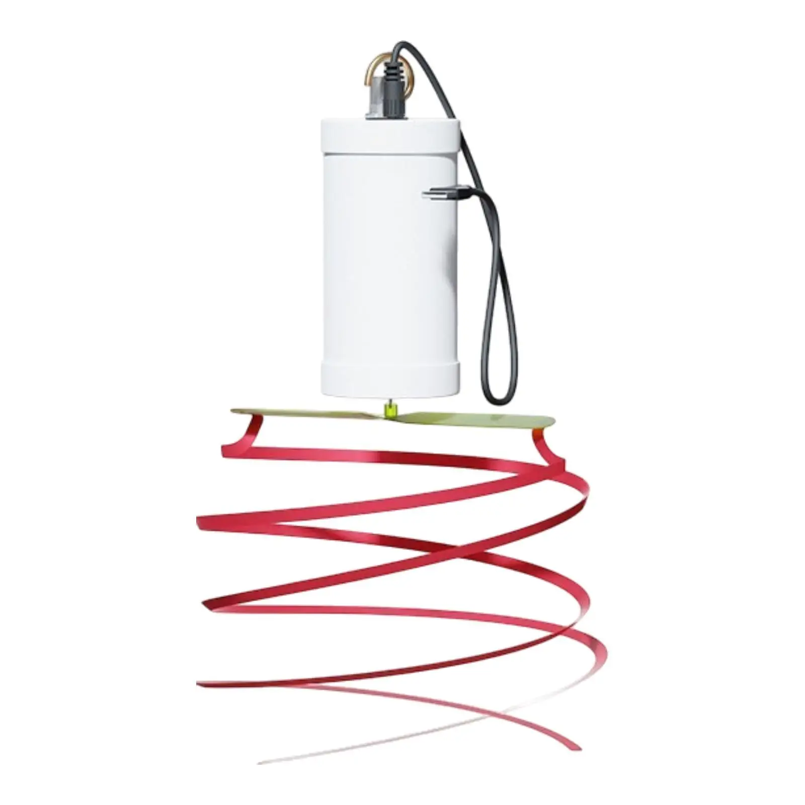 Fly Ceiling Fan Soft Blade Adjustable 3 Gear for Restaurant Barbeque Fishing