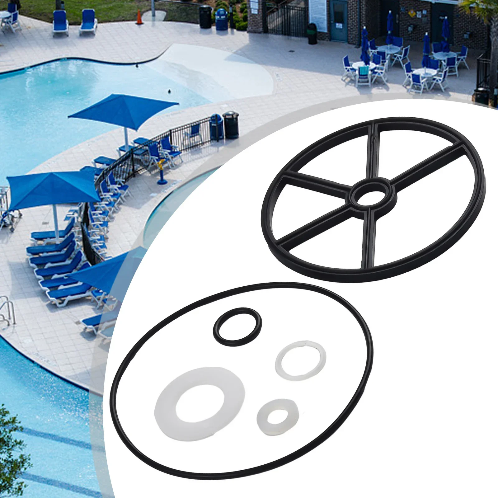 Kit de vedação de junta de aranha de válvula de filtro de piscina de alto desempenho para Hayward SP0710 Vario Flo Durabilidade e eficiência