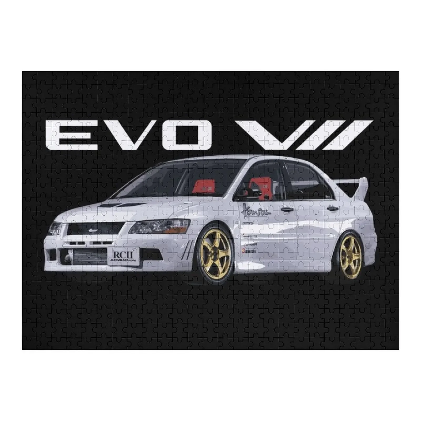 

EVO 7 ADVAN RGII KANSAI HKS SERVICE TUNED Jigsaw Puzzle Anime Woods For Adults Puzzle