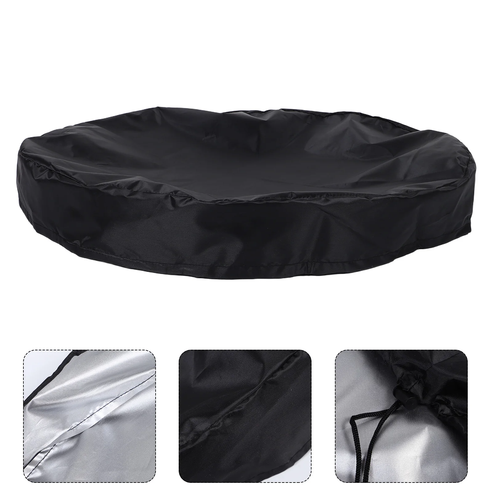 

Outdoor Waterproof Round Table Cover for Patio Furniture Protector Cloth Covering Camping Coffee Shield