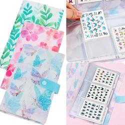 80/120 Slots Nail Sticker Storage Album Empty Book Slider Organizer Tool For Small Size Decals Manicure Sliders Holder Bag