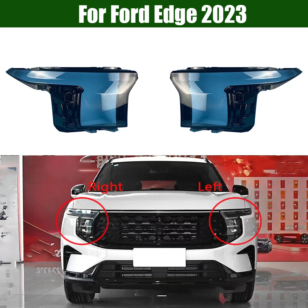 

For Ford Edge 2023 Front Headlamp Lamp Cover Headlight Shell Transparent Lens Replace The Original Lampshade Plexiglass