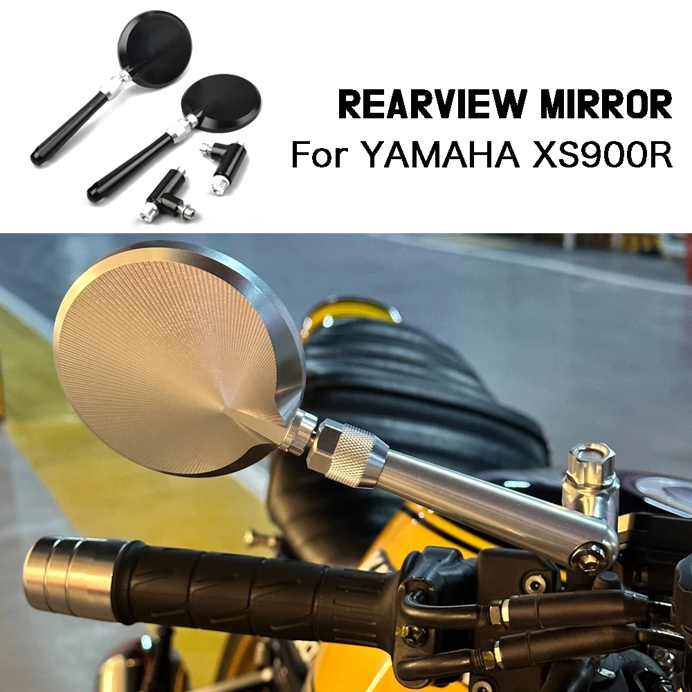 For Yamaha XS900R 900XSR 2017-2022 Motorcycle Rear View Mirror Anti-Stun Side Mirror Collapsible Mirrors 2020 2021