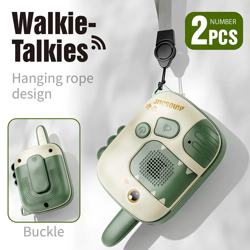 Kids Walkie Talkies Long Range Wireless Communication Toy For Outdoor Camping Adventure Birthday Gift With Lanyard