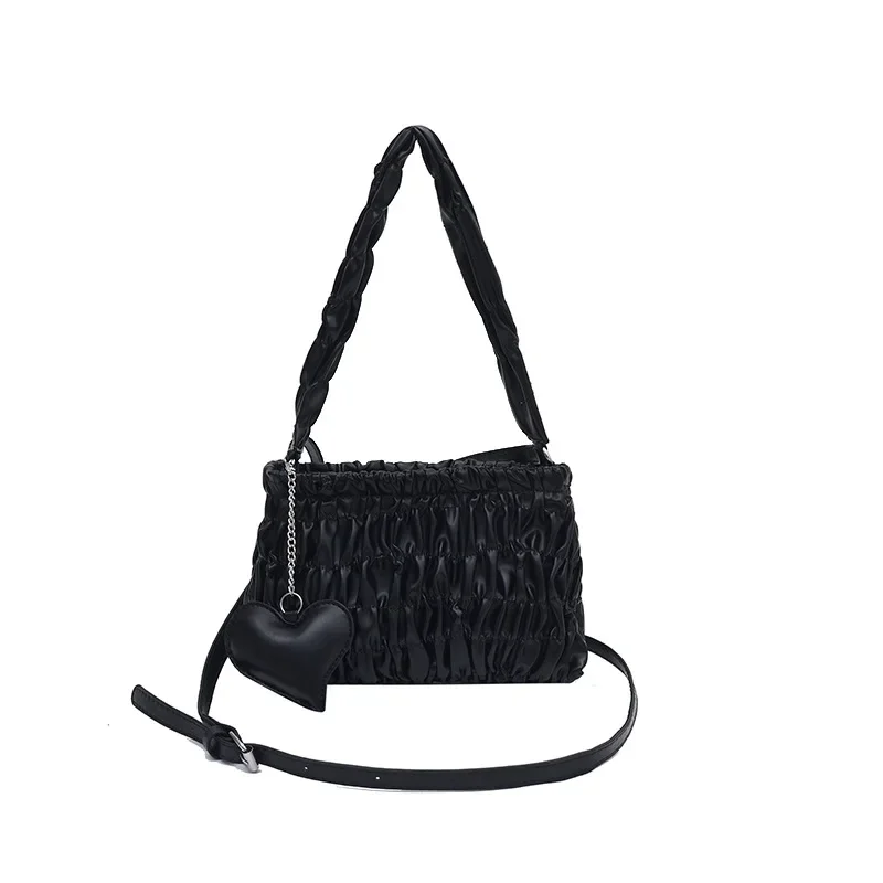 Bolso informal plegado de gran capacidad para mujer, bandolera de hombro de estilo extranjero, versión coreana, otoño 2024