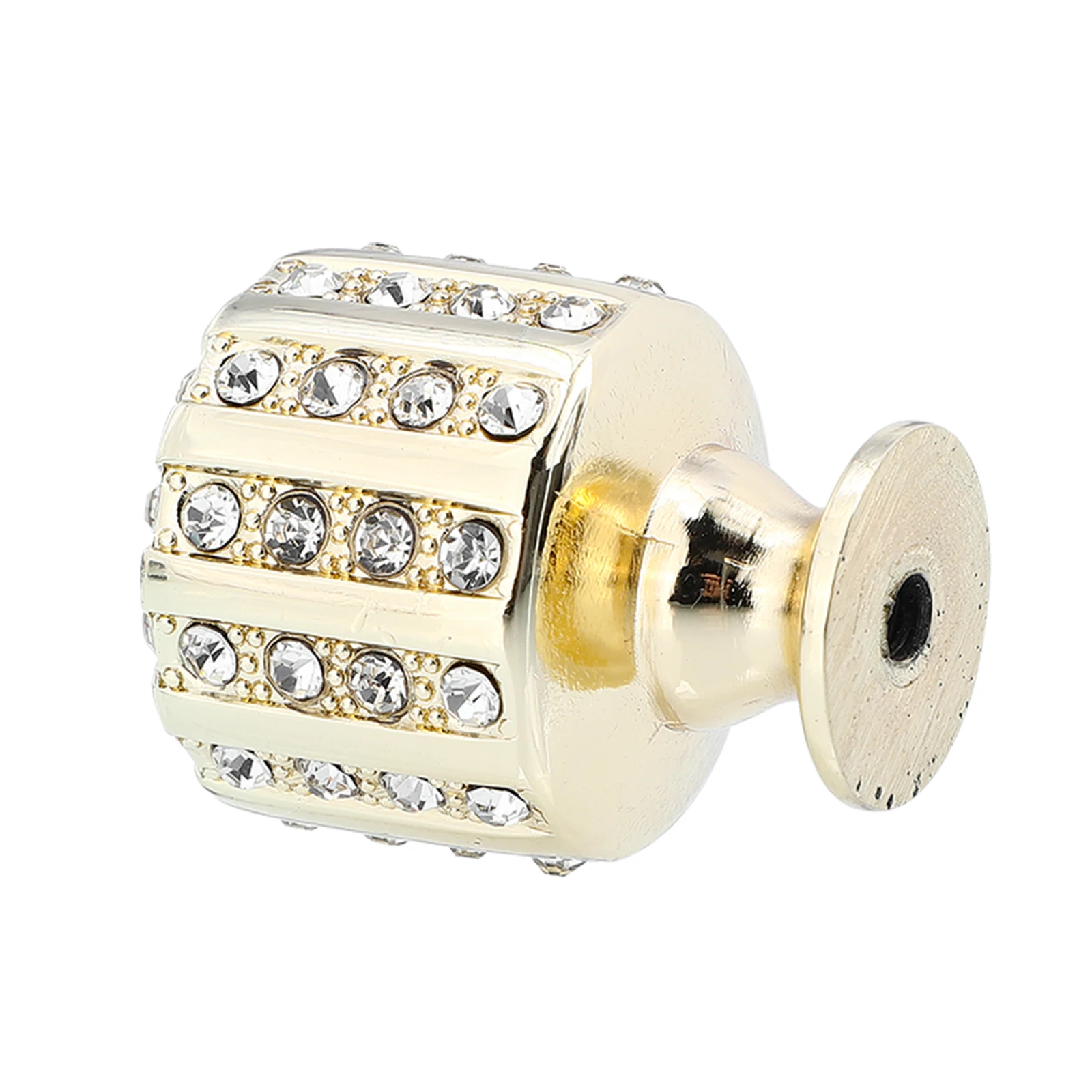 

Crystal Golden Cylinder H les Durable Zinc Alloy Pulls for Wardrobe Drawers Suitable Shoe Cabinets Bookcases Hardware