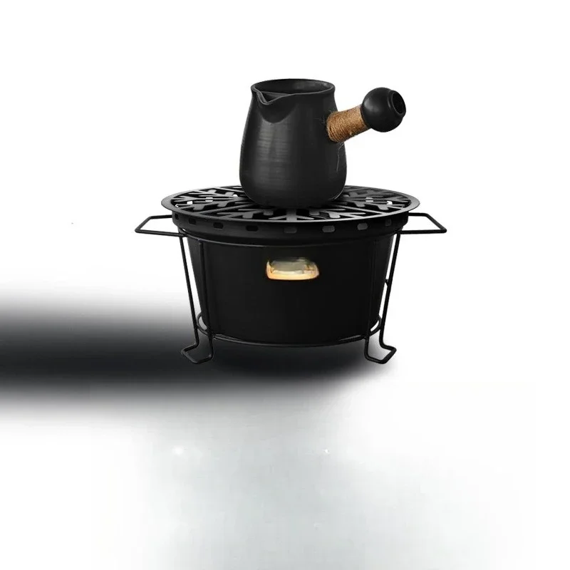 

Camping enclosure stove tea stove teapot tea set outdoor portable barbecue grill