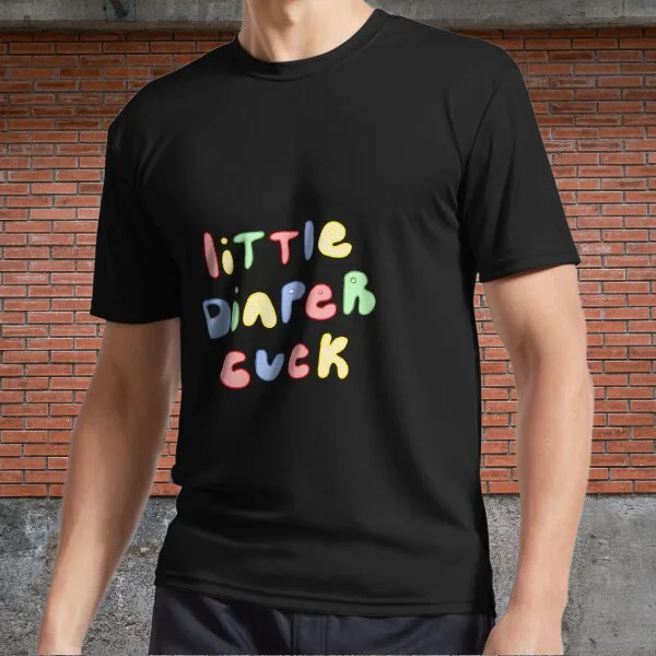 abdl little diaper cuck tshirt primary Logo Men's T-Shirt Funny Size S to 5XL