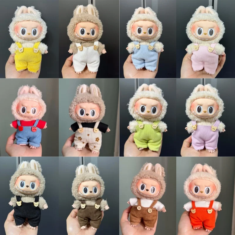 

New one-piece overalls suitable for 17cm labubu clothing accessories for Korean Kpop style