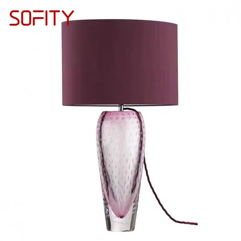 

SOFITY Nordic Glaze Table Lamp Modern Art Iiving Room Bedroom Study Hotel LED Personality Originality Desk Light