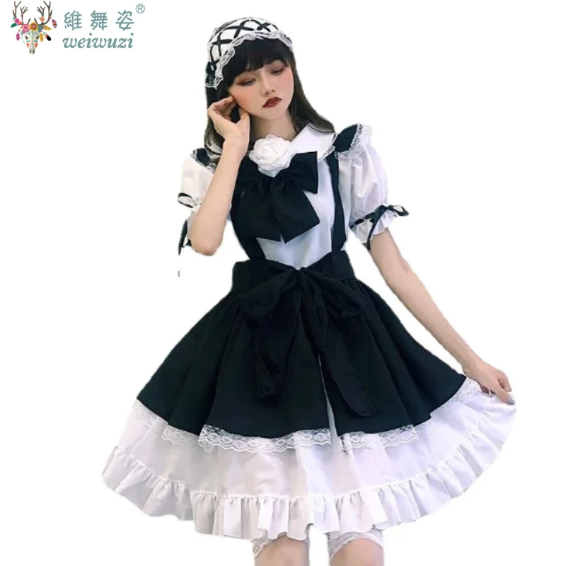 

Original New Chinese Style Jacquard Lolita Dress Maid Dress Large Size COS Performance Dress