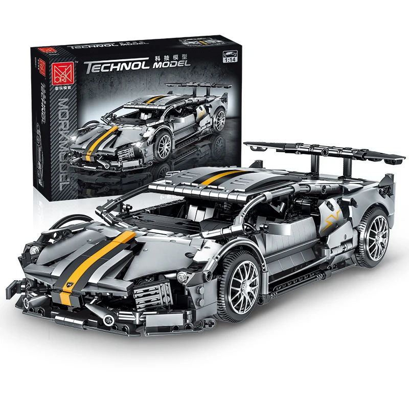1337pcs Lamborghini Murcielago  Technical Building Blocks Sports Racing Car MOC Models  023015 Original Toys for Kids Supercar