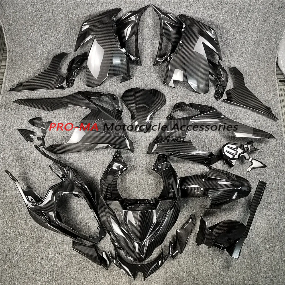 

Motorcycle Full Fairing Kits in Carbon Fiber For Kawasaki Ninja 400 2019 2020 Twill Glossy Weave