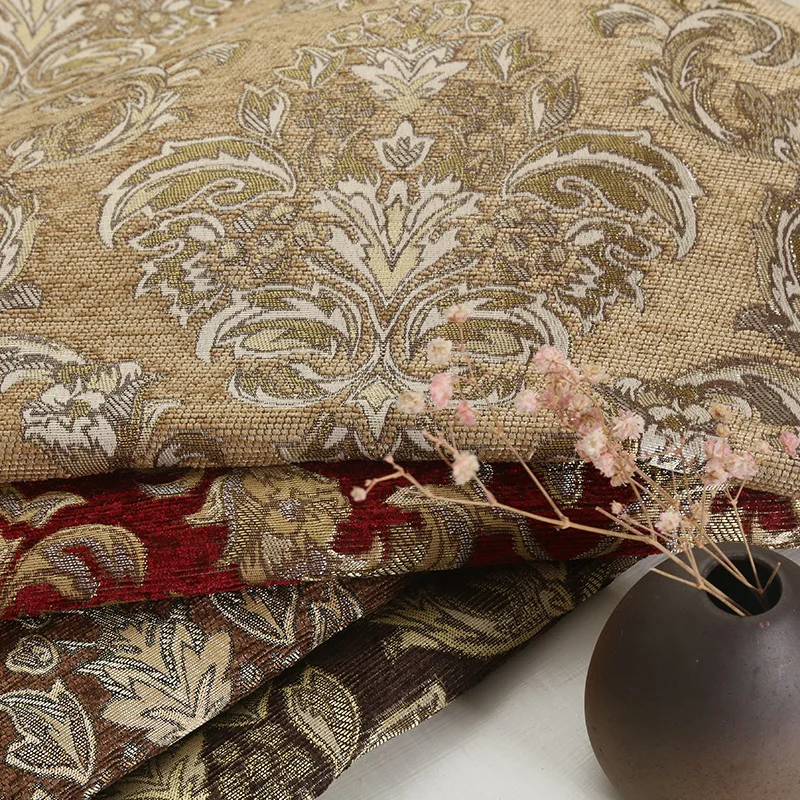 قماش أريكة جاكار شانيل على الطراز الأوروبي عالي الدقة للتنجيد ديكور المنزل أغطية الستائر بالمتر #2