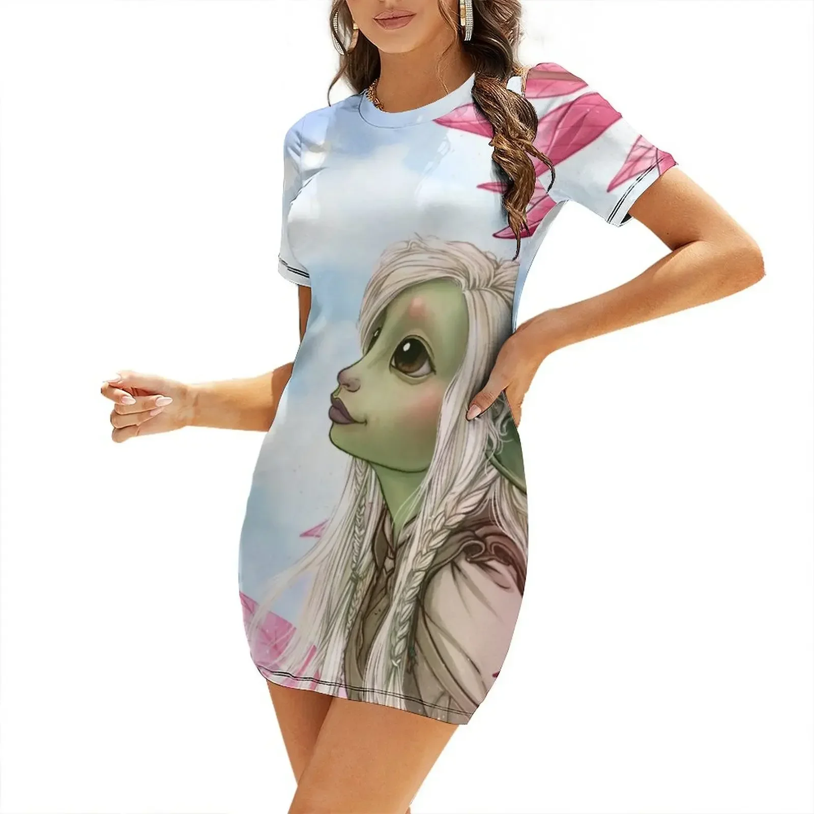 

Deet Short-Sleeved Dress Evening dresses women party dresses