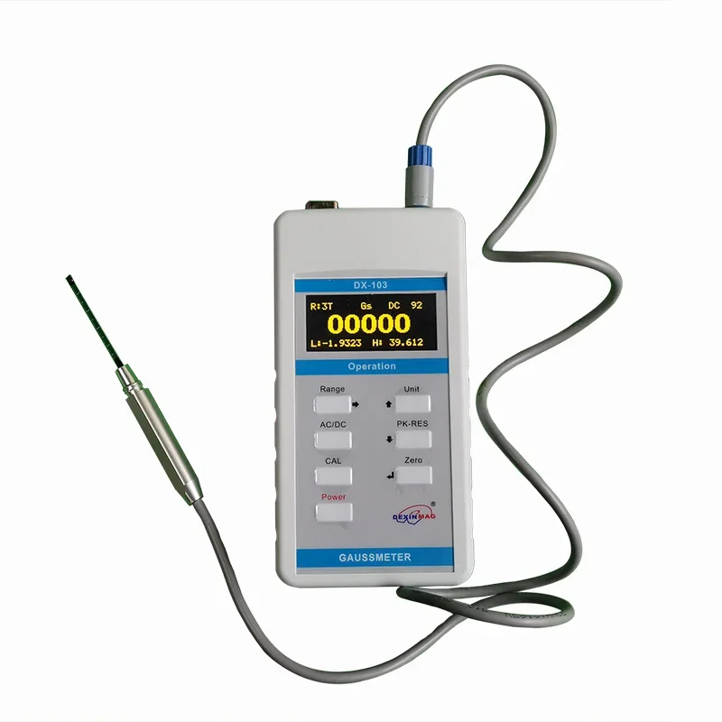 

DX-103A Handheld Digital Gauss Meter EMF Reader Magnetic Sensor Gaussmeter Teslameter Magnetic