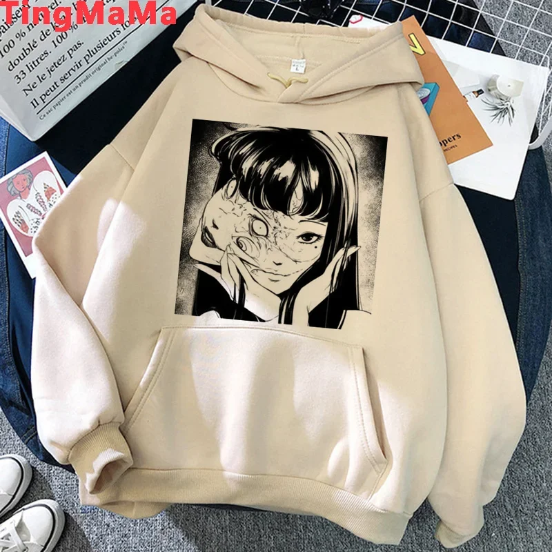 Junji Ito Shintaro Kago Tomie hoodies men 2021 graphic Korea streetwear male pullover printed hip hop