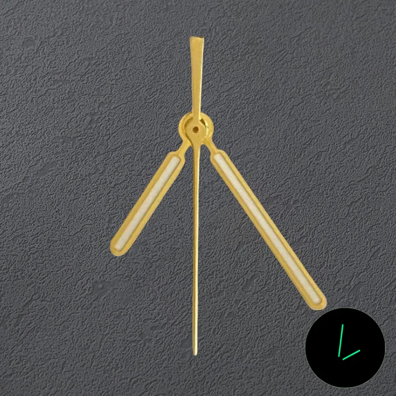 أعلى نهاية 9*13.5*13.5 مللي متر 3 دبابيس الإبر الأخضر مضيئة مؤشرات ساعة الأيدي مجموعة لحركة رويال أوك سيك NH35/NH36/4R/7S تعديل