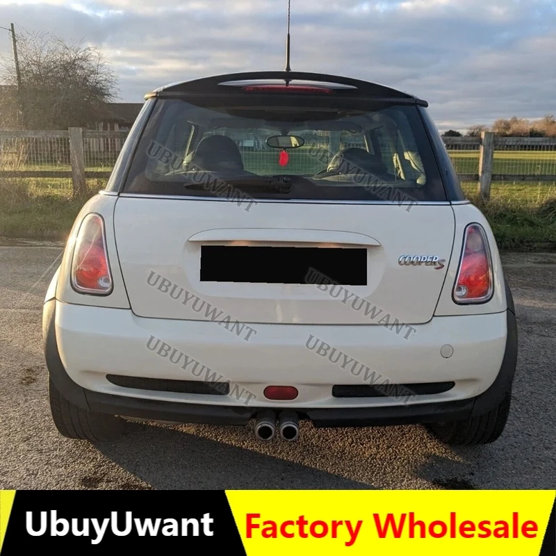 For Mini R50 R51 R53 Cooper S 2001-2006 Carbon Fiber Rear Trunk Roof Wing Spoiler Lip