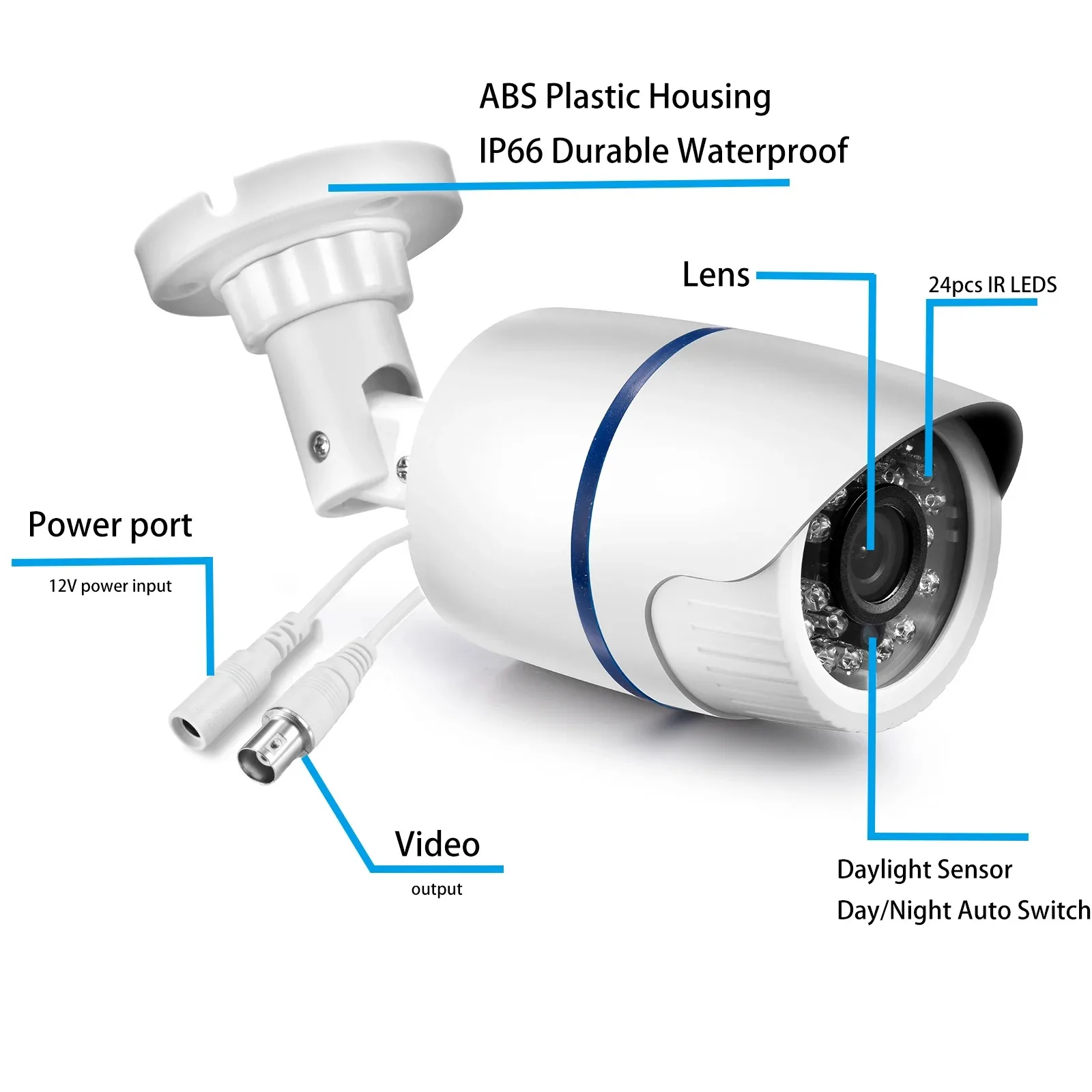 Gadinan H.265X AHD Camera DVR CCTV Kit Outdoor Bewegingsdetectie Audio Surveillance 5MP IP Intelligente Monitoring Webcam XMEye