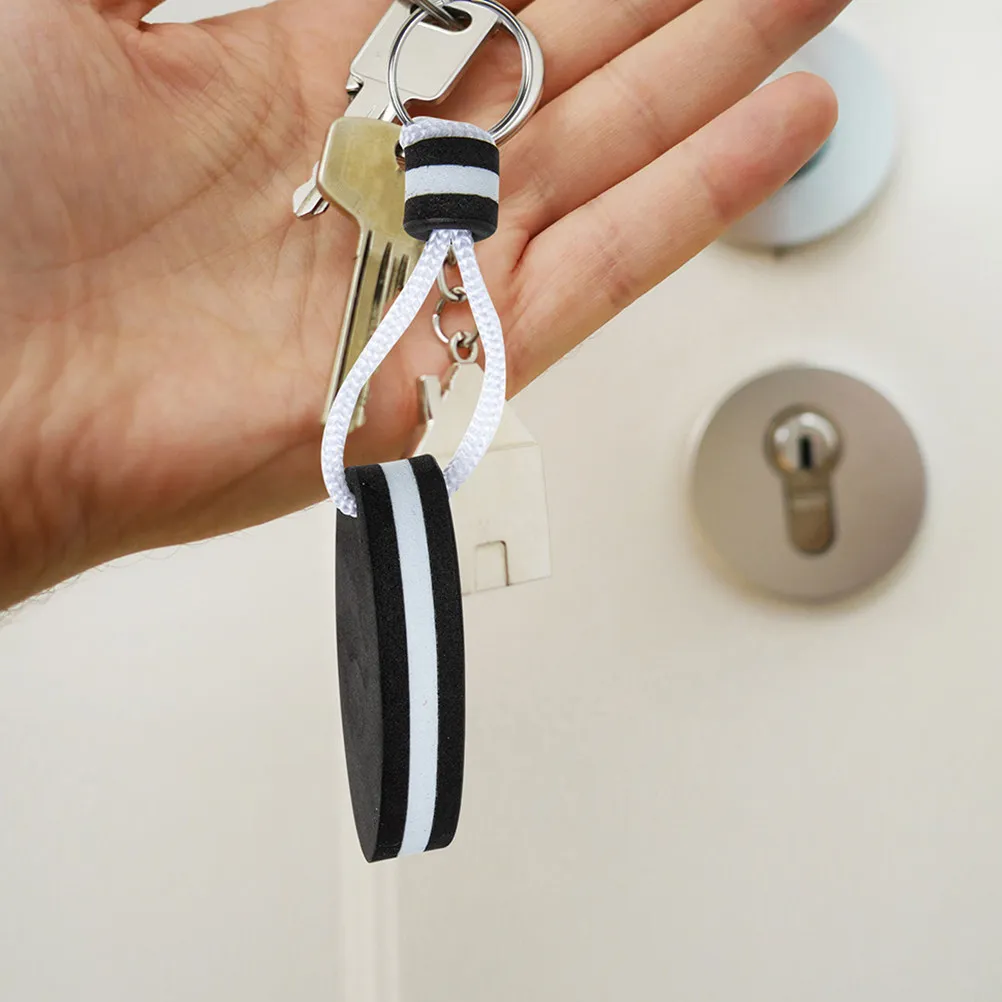 5Pcs Floating Key Holders Surfboard Pendant Eva Durable Design Easy Spotting Water Sports Keychains Boat Key Floating Keychain