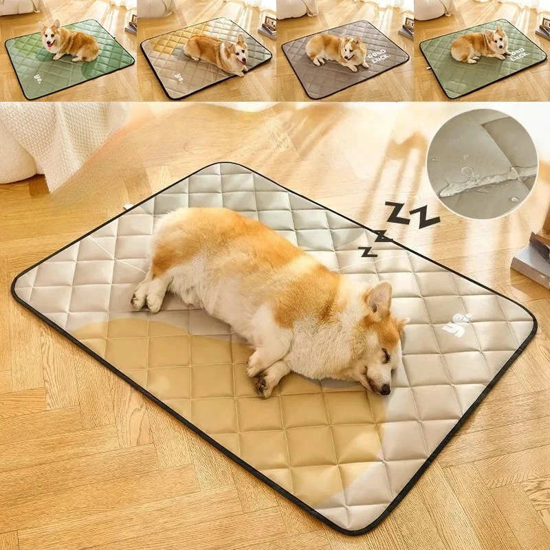 

Reusable Dog Pad Micro Waterproof Anti-Slip Washable Puppy Training Pad Pet Bed Urine Mat for Pet Car Seat Cover Pet Supplies