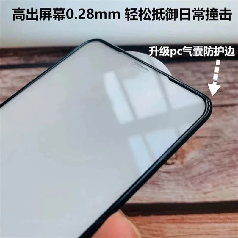 2Pcs 3D Full Cover Airbag edge Tempered Glass For iPhone 16 15 14 13 12 Mini 11 Pro X XR XS MAX7 8 Plus Bumper Screen Protector