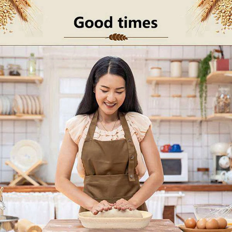 1 مجموعة الروطان التخمير سلة مجموعة عديم الرائحة وسهلة التنظيف التخمير سلة 2 إدراج الكتان