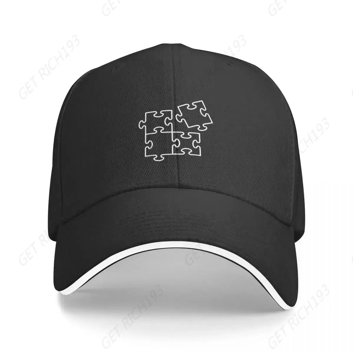 Jigsaw Puzzle Pieces T-Shirt Cap Baseball Cap Sun Hat For Children Vintage Sports Caps Hat For Man Women One Size