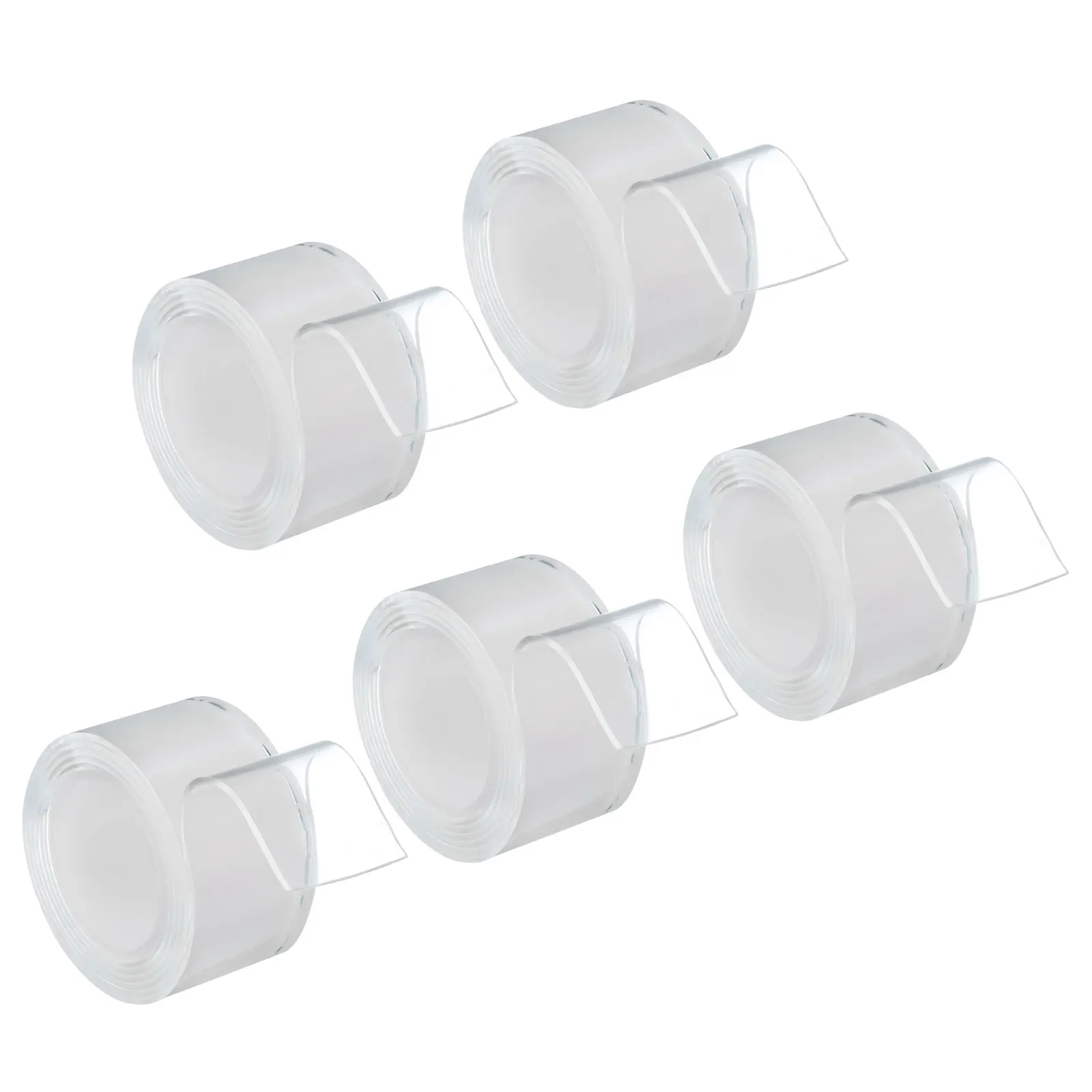 5Roll 1Meter Double Sided Nano Tape Strong Decorative Adhesive Tape Transparent Acrylic Mounting Tape Removable Adhesive Strips