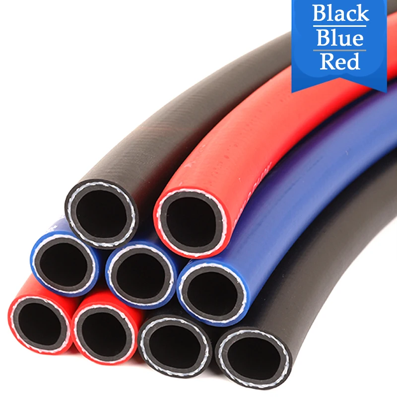 1m/Lot Inner Diameter 6-38mm Double Layer Rubber Hose High Pressure Explosion-proof Hose Corrosion Resistant Cylinder Oil Tube
