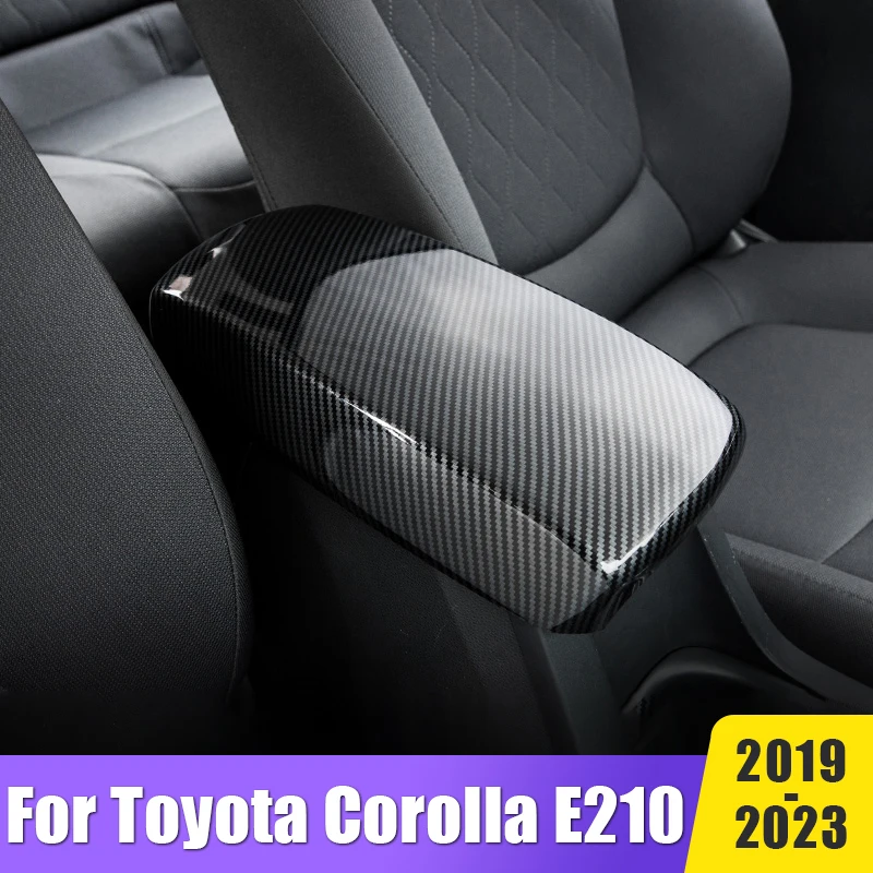 

Car Accessories For Toyota Corolla E210 2019 2020 2021 2022 2023 Hybrid ABS Center Console Armrest Box Protective Cover Stickers