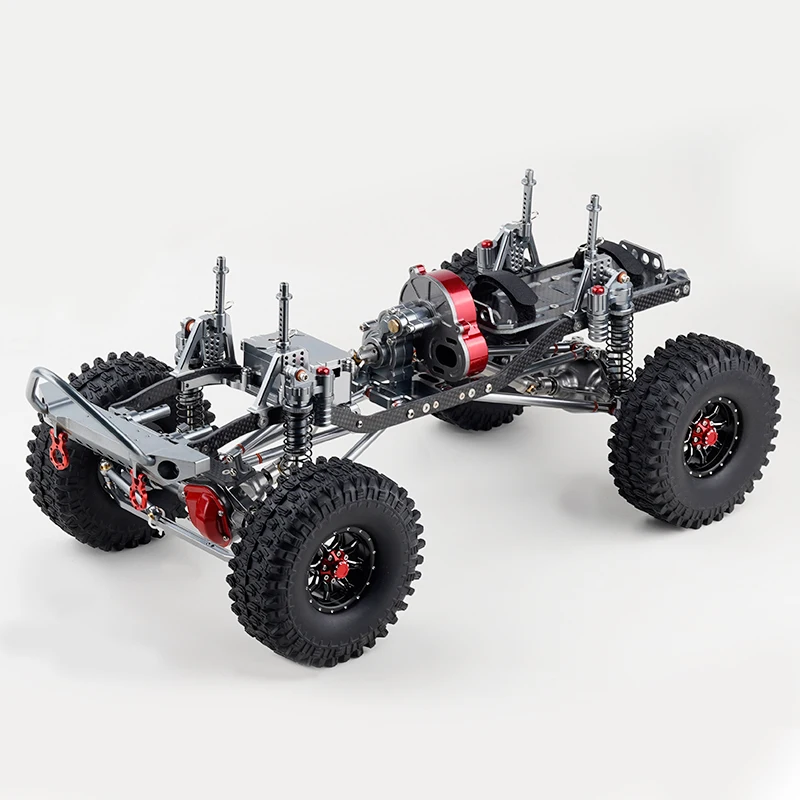 

Wholesale Metal 313mm Chassis Kit Carbon Fiber Frame All Build Parts for 1/10 RC Rock Crawler Car Axial SCX10 DIY