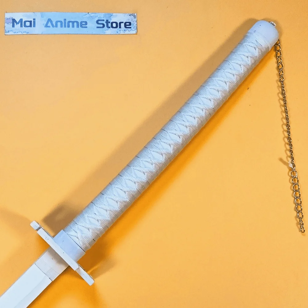 Katana de blanchiment 55 pouces, taille réelle, sabre Katana japonais Kurosaki Ichigo, accessoire de Cosplay Anime, couteau en bois, jouet non tranchant, cadeau