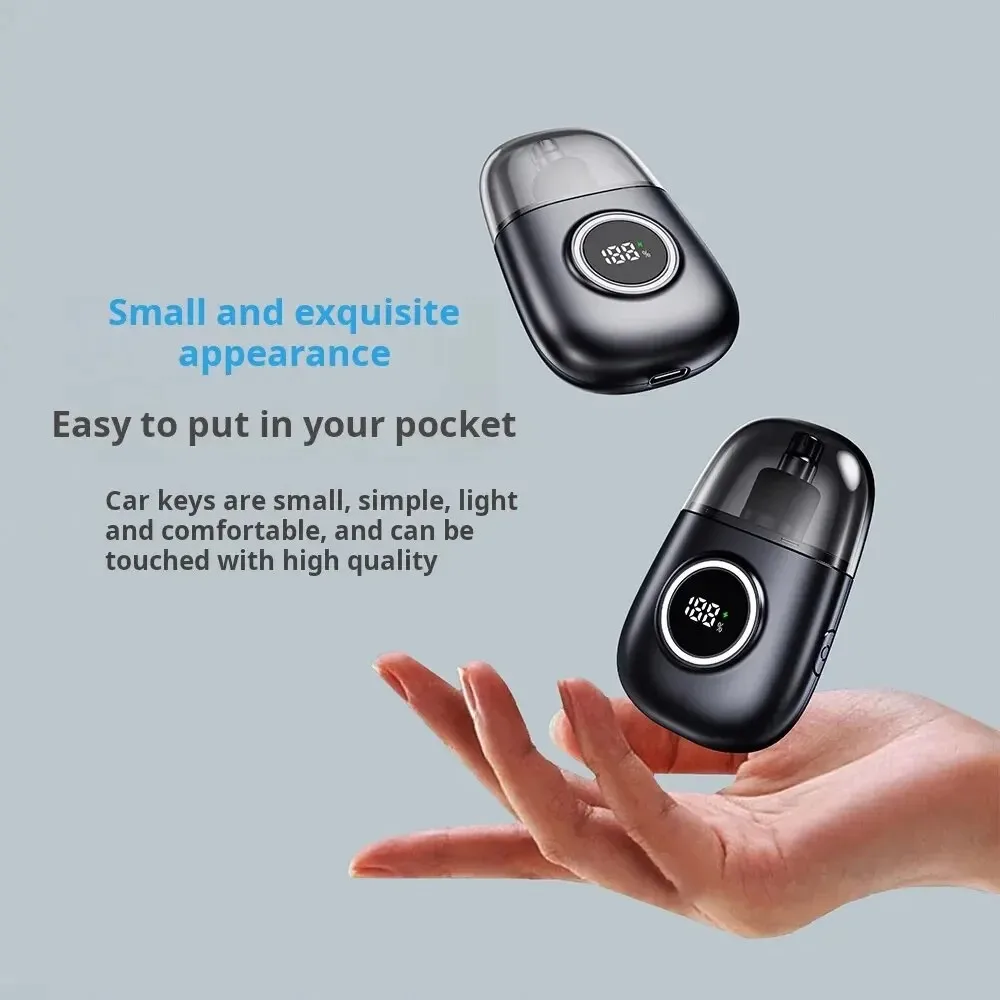 Elektryczny trymer do włosów w nosie dla mężczyzn inteligentny cyfrowy wyświetlacz LED bezbolesny trymer golenie włosów do noska urządzenia domowego