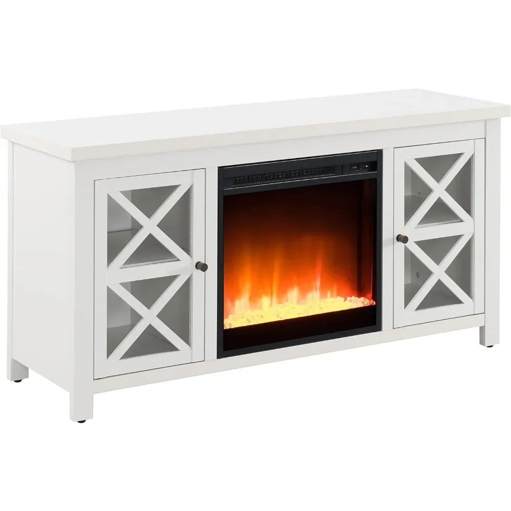 TV Stand with Crystal Fireplace for TV's up to 55