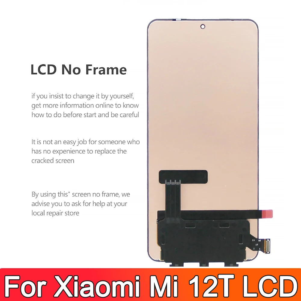 For Xiaomi 12T 22071212AG LCD Display With Frame 6.67\