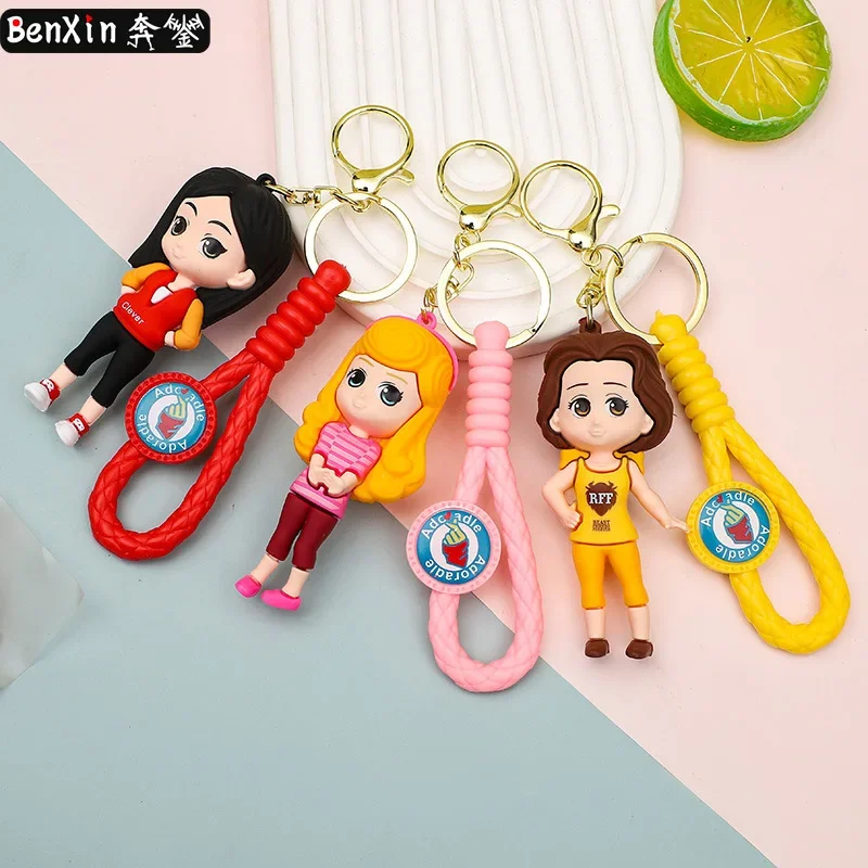 

Плюшевые брелки и подвески Miniso, изысканные подвески для школьных сумок и брелки, подвески для сумок