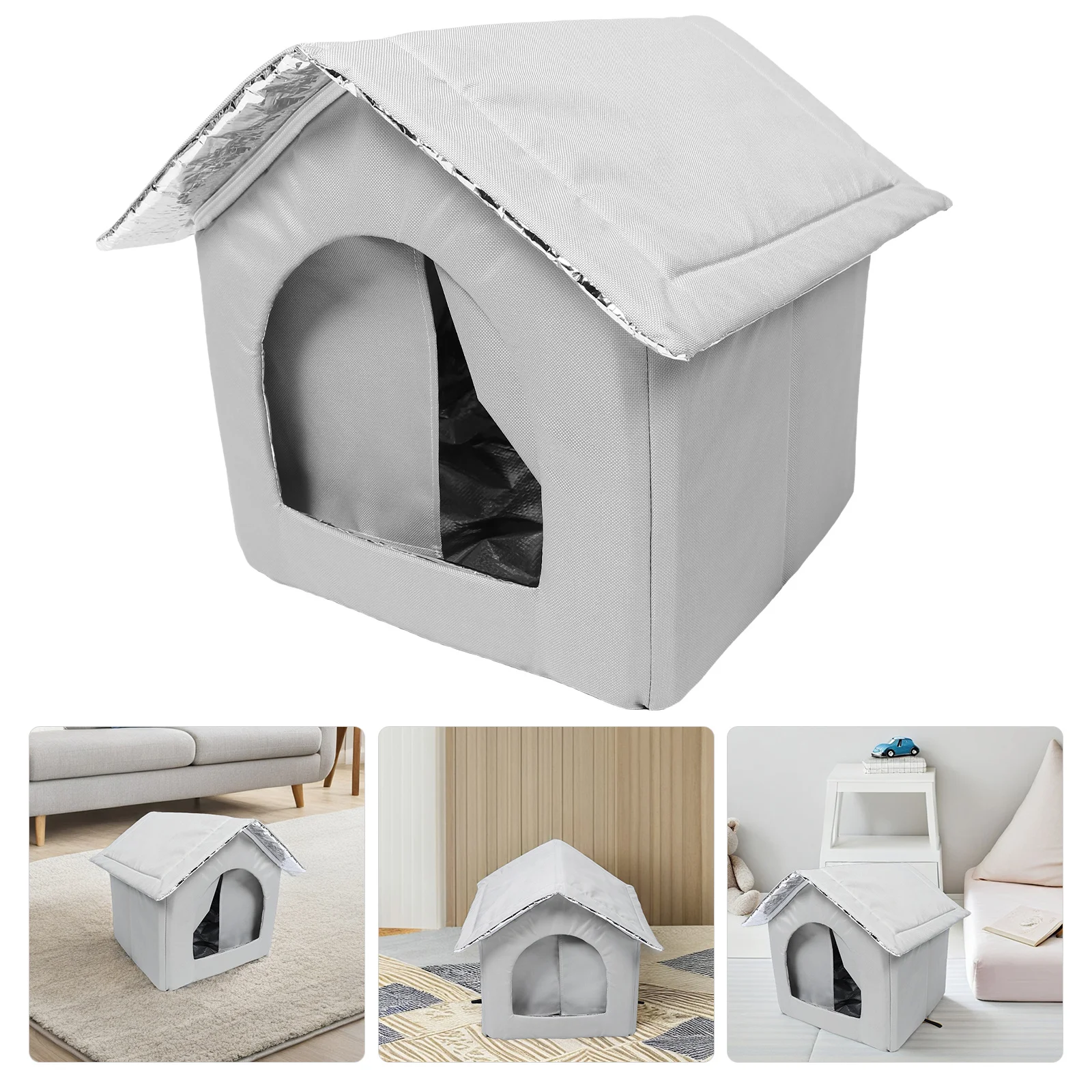 

1pcs Pet Cooling Cat Ice Cooling Shelter Lightweight Insulated Portable Summer Outdoor Indoor Small Animal Nest For Cats