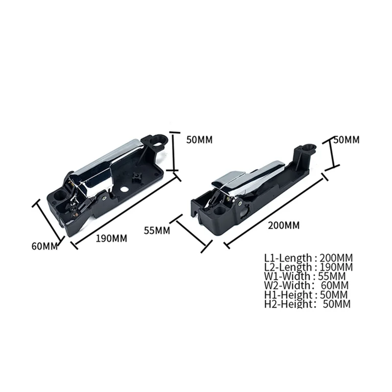 

T47C_1 Set Car Inner Interior Door Handle for Lincoln Ford Fusion MKZ Mercury Milan E5Z5422600A 6E5Z5422600AA 6E5Z5422601A