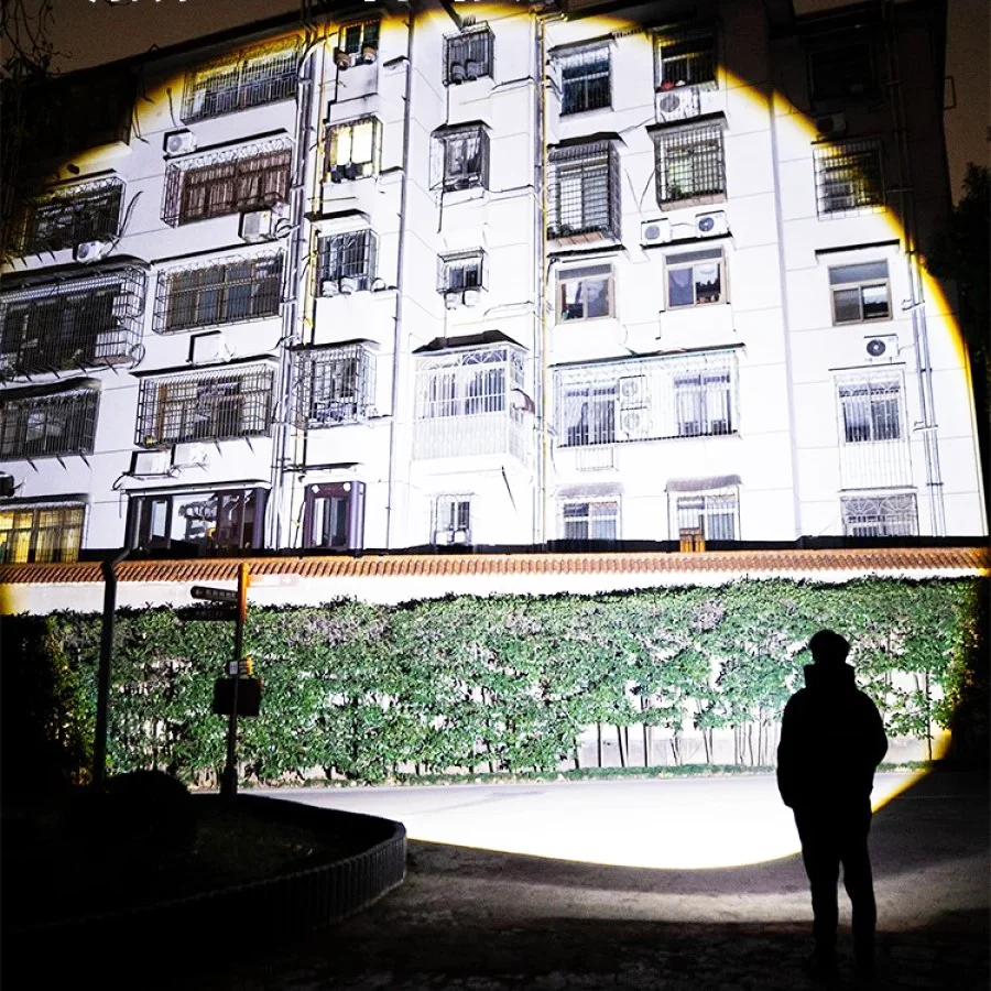 2025 Ultra Bright LED Flashlight USB Rechargeable Zoom Flashlights Long Range 4500M Tactical Torch Camping Fishing Hunting Lamp