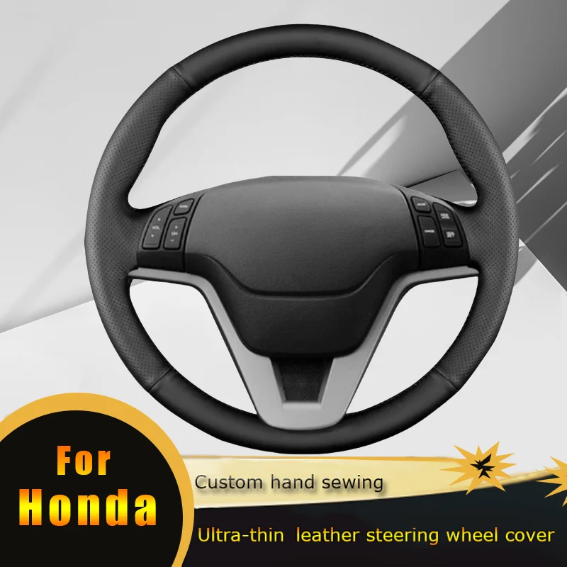 

DIY Car Steering Wheel Cover Non Slip Perforated Microfiber Leather For Honda CRV CR-V 2007 2008 2009 2010 2011 Car Accessories