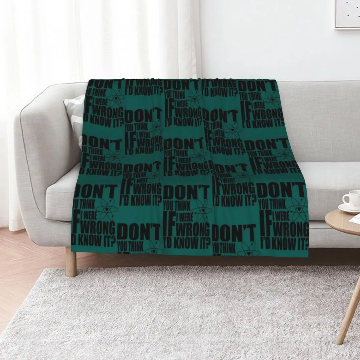 Don_t You Think If I Were Wrong I_d Know It Throw Blanket cosplay anime warm winter For Baby Vintage Loose Blankets