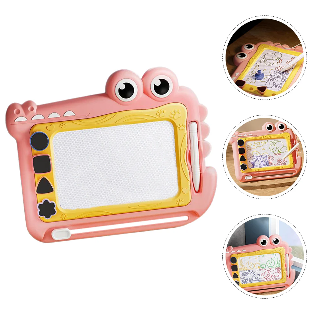 Magnetic Drawing Board for Kids Green Reusable Plastic Toddler Doodle Pad Erasable Travel Toy Safe Creativity