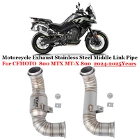 Slip On para CFMOTO 800 MTX MT-X800 MTX800 2024 2025 tubo de enlace medio de acero inoxidable sistema de Escape de motocicleta silenciador de Escape