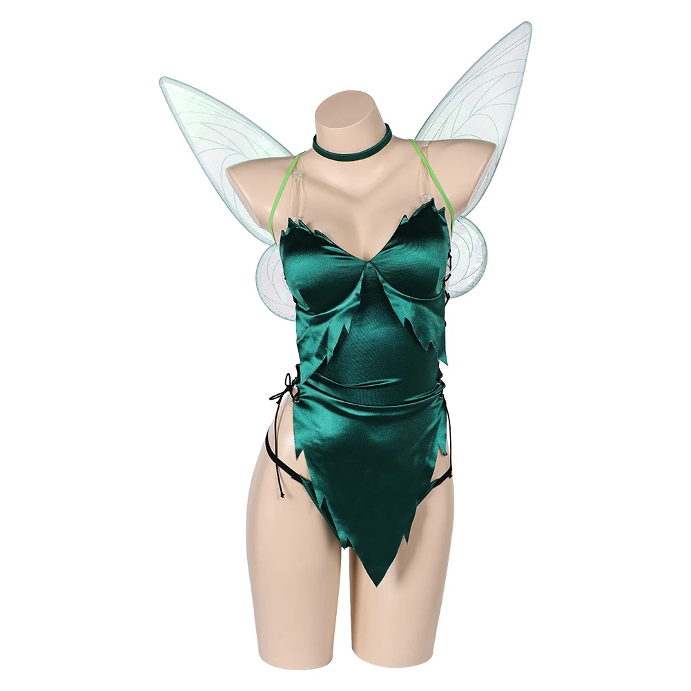 Tinker Cosplay Bell Peter Cosplay Costume Pan Roleplay Shirt Shorts Wings Halloween Carnival Party Fantasia Women Adult Suit